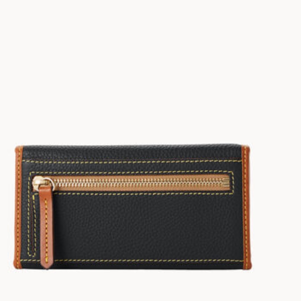 New Dooney & Bourke Pebble Grain Continental Clutch Black - Picture 5 of 13